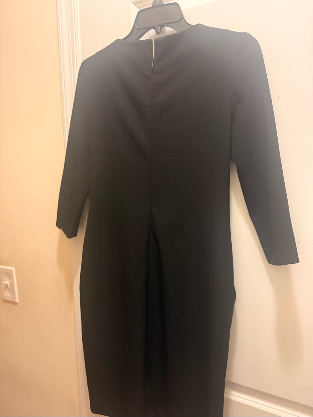MM Lafleur Black Long Sleeve Sheath Dress